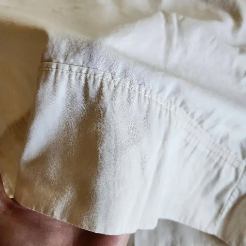 Long cream pillowcase 37x18